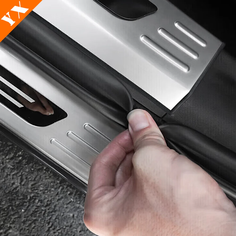 For Li Xiang L7 MAX 2023-2025 Accessories Stainless Black Silver Garnish Car Door Sill Scuff Plate Welcome Pedal Protection Trim