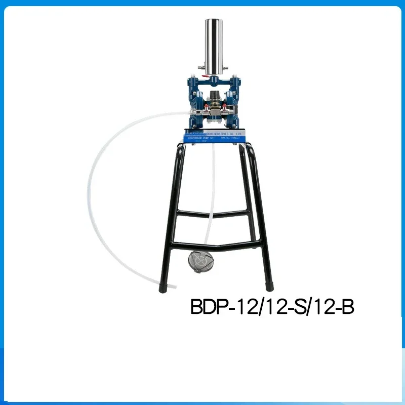 1PC Pneumatic Double Diaphragm Pump 1/4 Inch Diaphragm Pump Aluminum Diaphragm Paint Pump