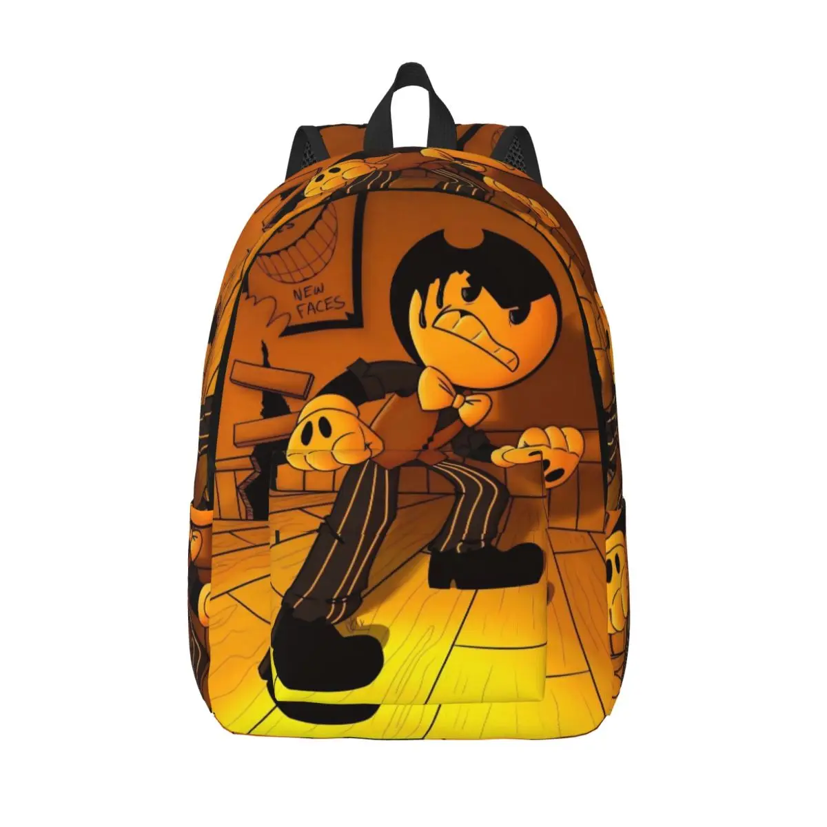 

Bendy And The Dark Revival Backpack Elementary High College School Student Cartoon Anime Bookbag Men Women Canvas Daypack Gift