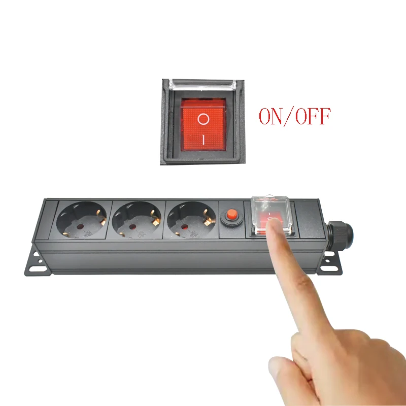 Equipped with 1-10 power distribution unit (PDU) cabinet outlets, installed with double-break switches and overload protection