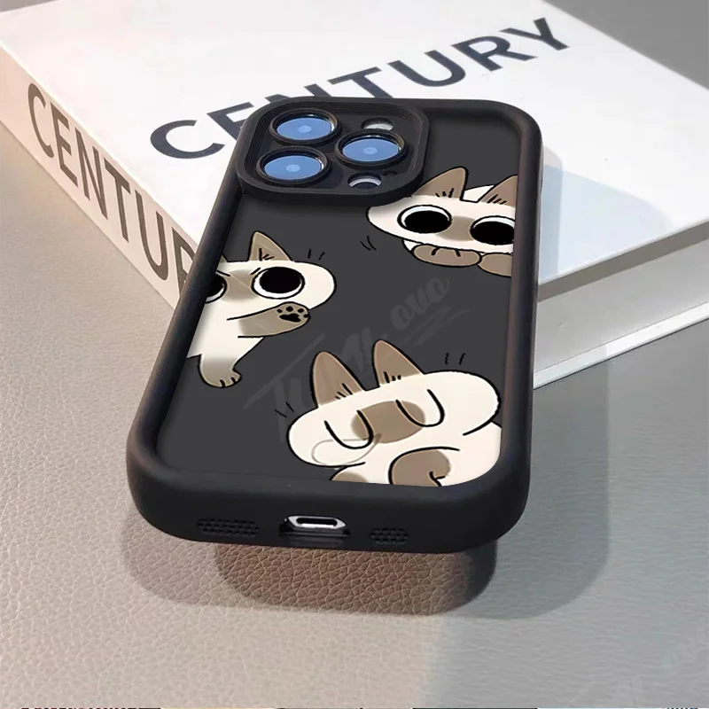 Cute Lovely Siamese Cat Case for Xiaomi Redmi Note 13 12 11 Pro Plus 12S 11S 10S 10 9 9S 8 12C 13C Soft Shockproof Back Cover