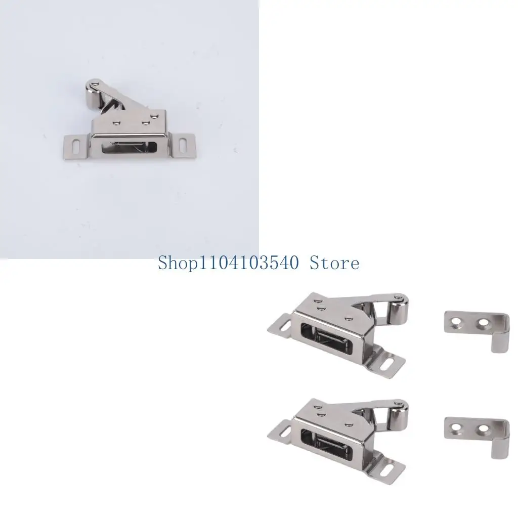 02DC 2Pcs Heavy Duty G Inspection Hatches Press To Open, Automatic Spring Push Catches Bounce Lock for Thick Metal Or Gypsum