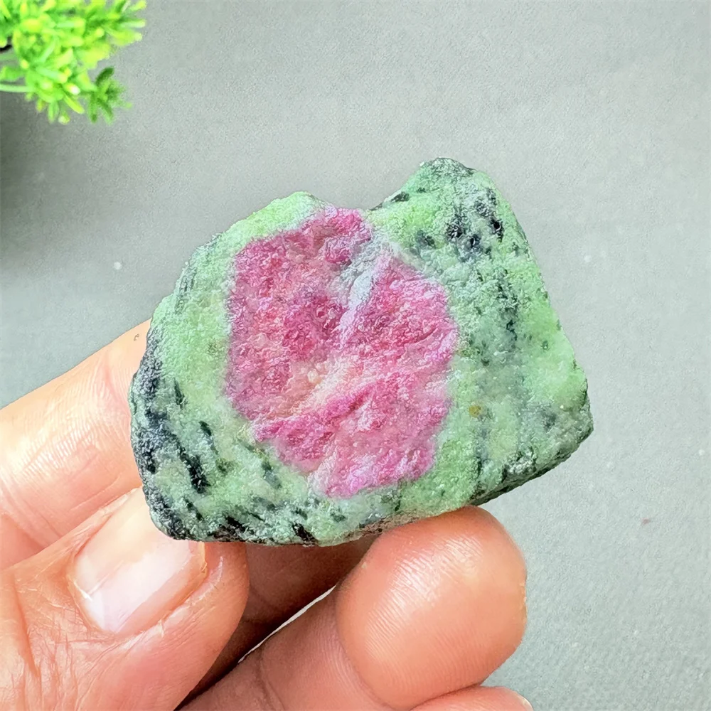 Natural Ruby Zoisite Raw Stones Red Green Treasure Gemstone Healing Crystal for Meditation Reiki Healing Gift