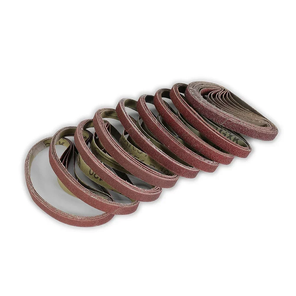 Imagem -05 - Conjunto Lixa Cintos Abrasivos para 10x330 mm Lixadeiras Arquivo Lixadeiras Lixadeira Ferramentas Abrasivas Moagem de Madeira Polimento 50 Peças