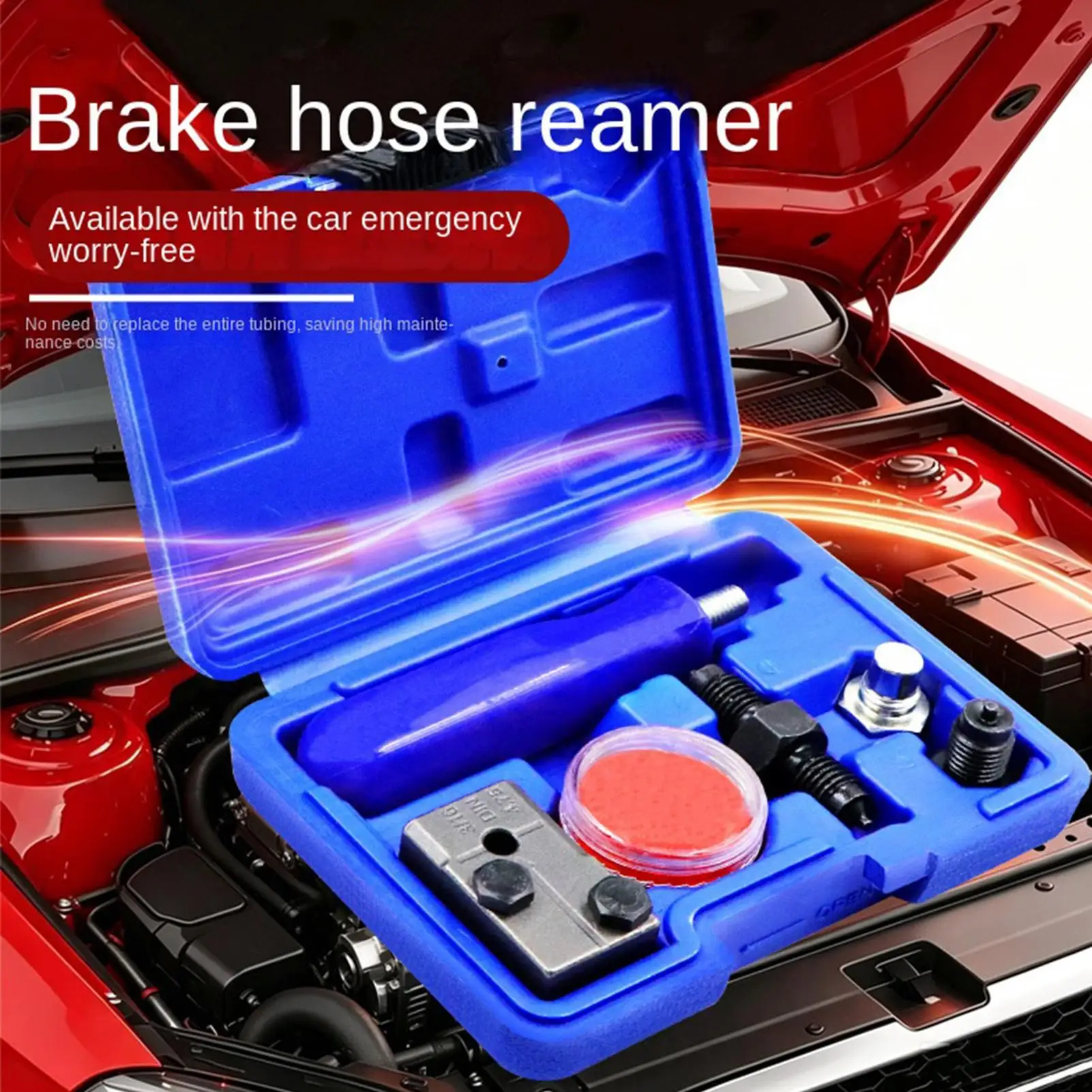 Brake Line Flaring Tool Professional Manual Universal Multi-Size Automotive Flaring Tool Kit for Home Car Motorcycle Truck