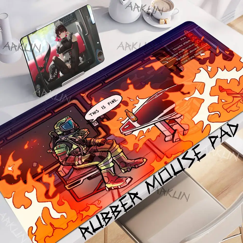 

Fashion Video Science Fiction Battle Game Jump Space Mouse pad Large Gaming Mouse Pad XXL 900X400 Gamer Computer Table Mat