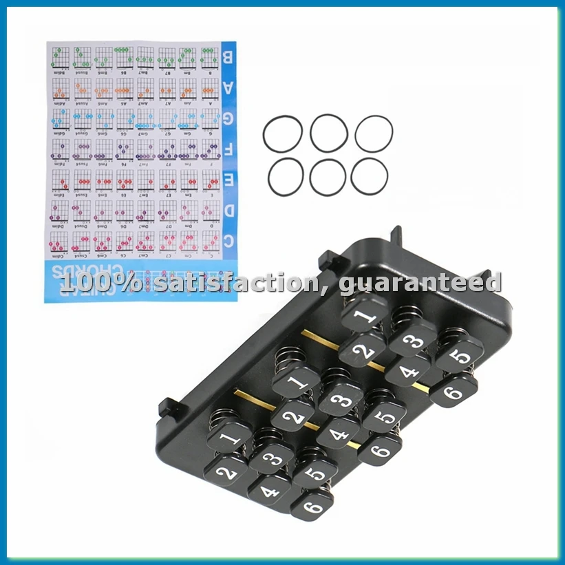 

Набор для обучения игре на гитаре: Инструмент для изучения аккордов с 18 кнопками, аккорд в один клик для начинающих гитаристов - ANKL