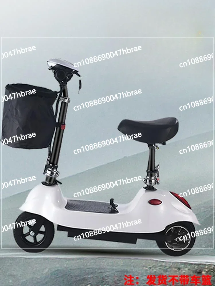 Electric Scooter Adult Work Scooter Mini Electric Car Girl Foldable Dolphin Battery Car Small