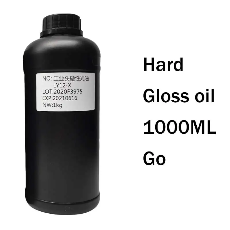 500ML UV Varnish Gloss Oil UV Ink Scratch Resistant R1390 L800 L1800 L805 For Epson UV Printer DX5 TX800 XP600 I3200 Print Head