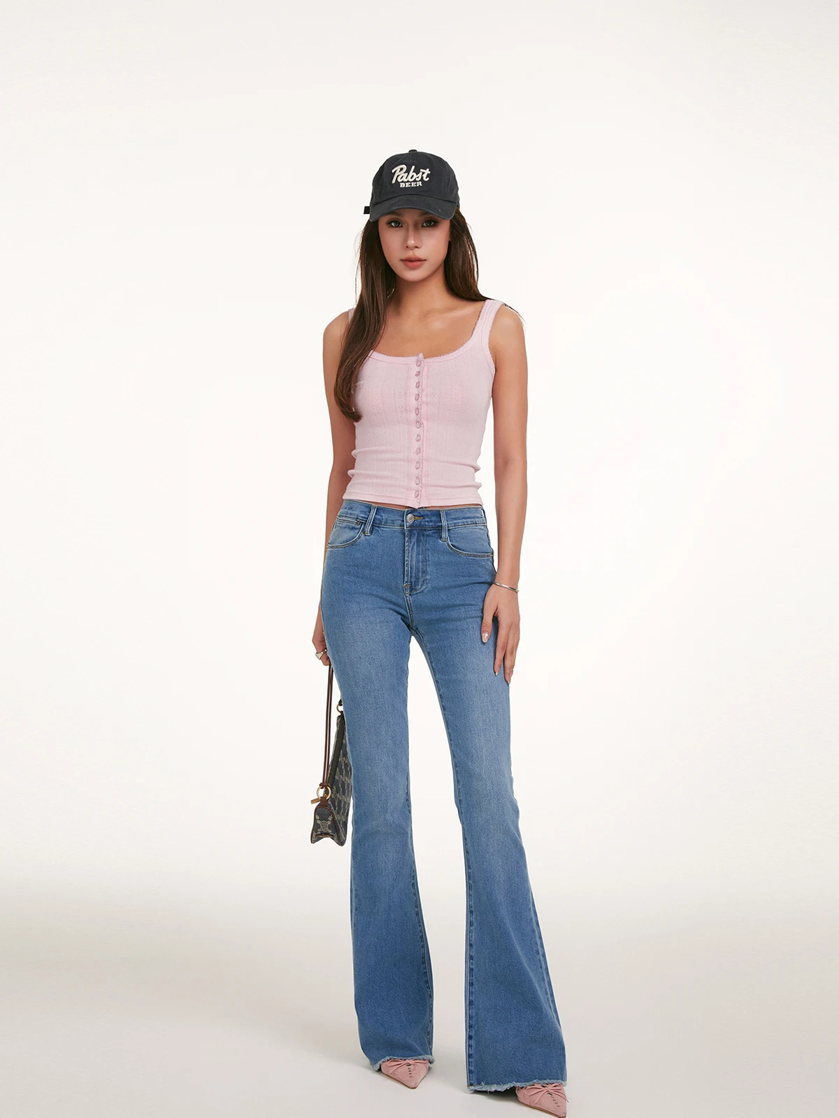 

Женская майка DiscoGlam Slim Fit с бретелями, ажурным дизайном, летняя, для повседневной носки, средней длины, с мелким цветочным узором