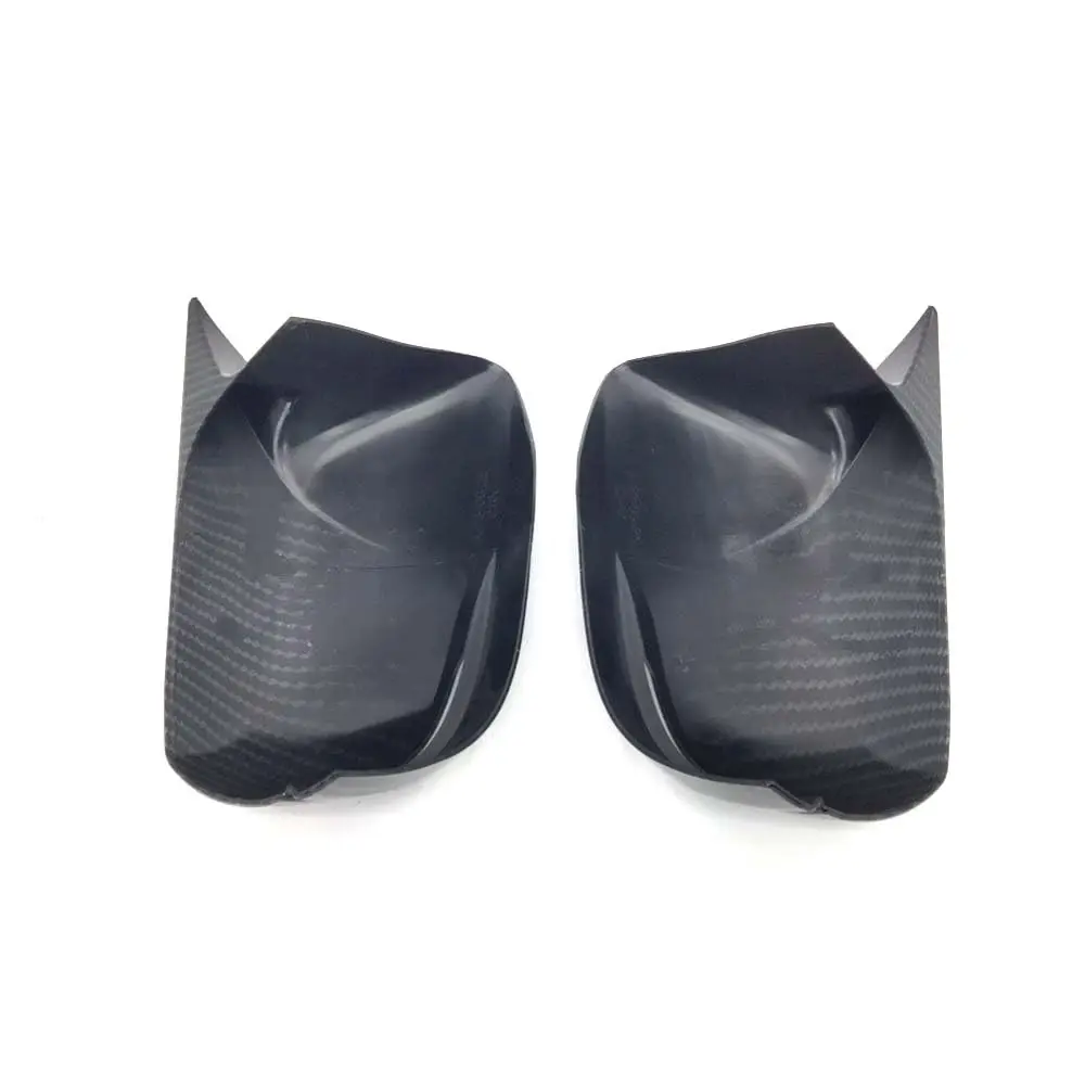 Carbon Fiber Look Horn Rear View Side Mirror Cover Trim For Honda CR-V 2012-2022
