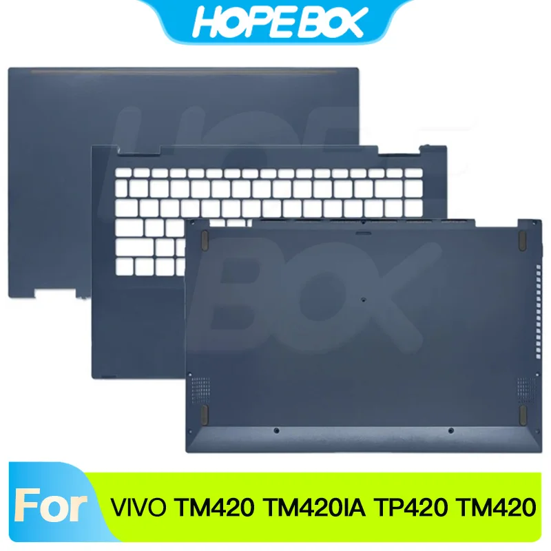 NEW Cover For VivoBook Flip 14 TM420 TM420IA TP420 TM420UA TM420U LCD Back Cover Palmrest Upper Case Lower Bottom Cover Blue