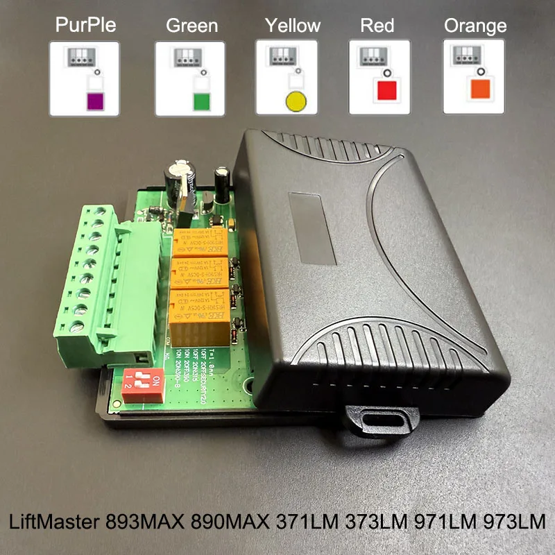 For LiftMaster 893MAX 890MAX 895MAX 893LM 891LM 371LM 373LM 971LM 973LM Garage Door Remote Control Receiver 310MHz 315MHz 390MHz