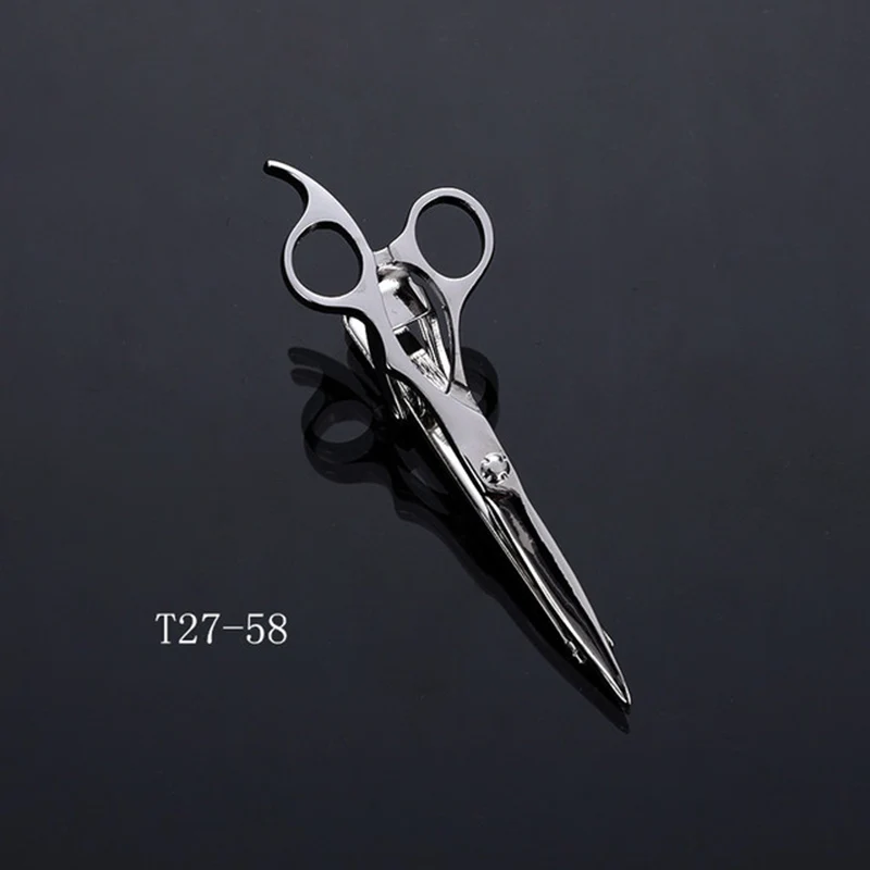 

Novelty Tie Clip Necktie Bars For Men Business Neck Tie Clip Metal Copper Slivery Glasses Scissors Wedding Collar Clip Wholesale