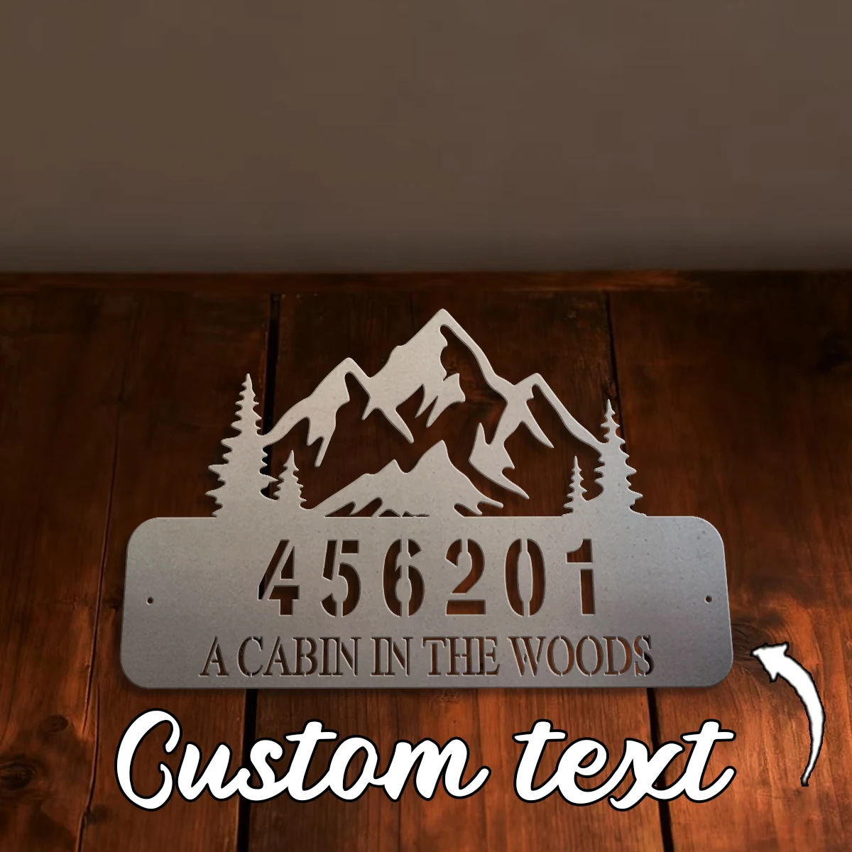 Custom mountain range Metal Wall Door Plaque,pig iron,Home Room Garden Garage Door Fence Farm Decor,House Seasonal Family Gift