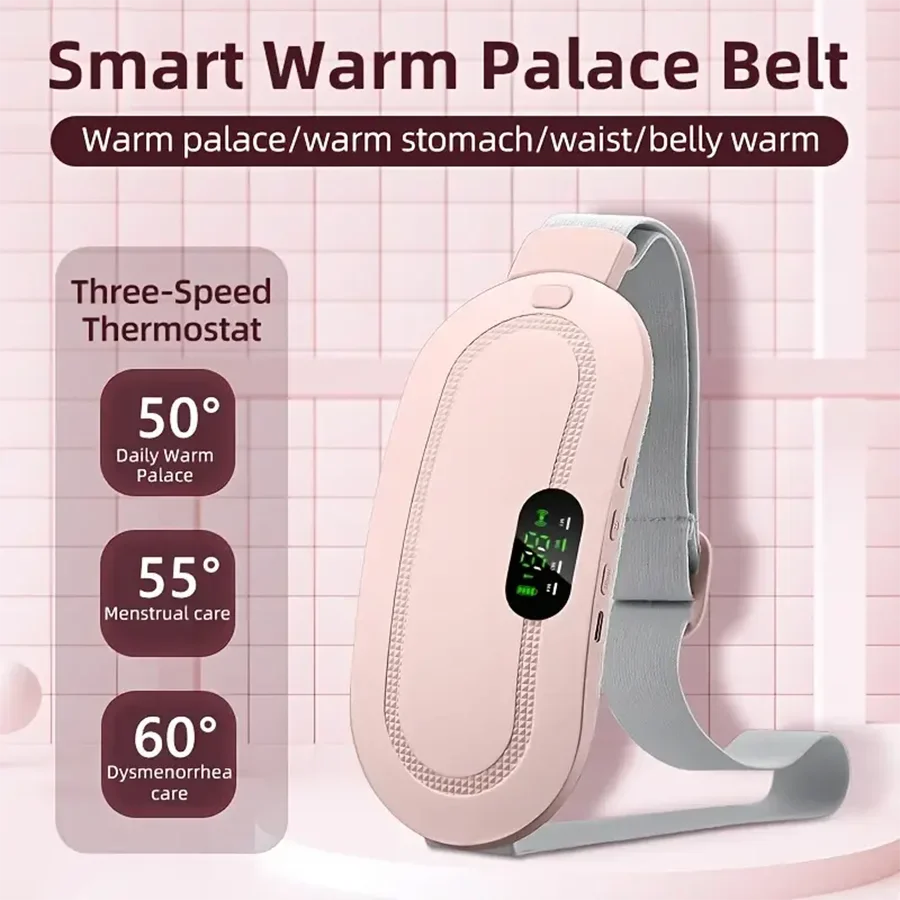 

Electric Women's Womb-Warming Belt – Relieves Dysmenorrhea, Abdominal Pain & Low Body Temperature with Heating & Vibration