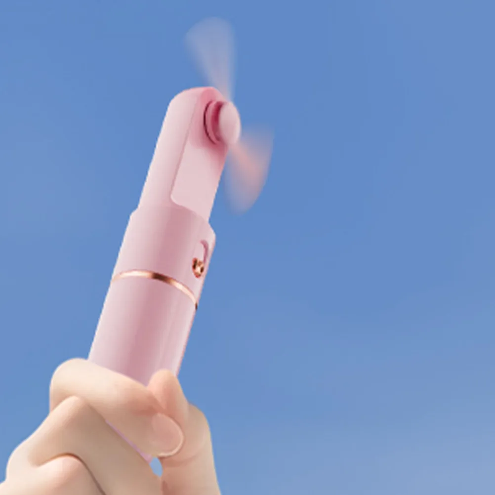 1Set Small Handheld Fan USB Rechargeable Portable Mini Fan for Outdoor Walking Exercise Waiting Cooling Solution