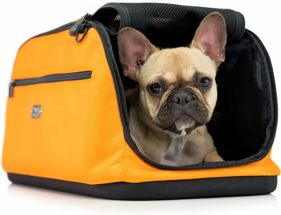 Sleepypod Air - Airline Approved Pet Carrier and Crash-Tested Car Seat for Cats and Dogs up to 18 lbs (Orange Dream)