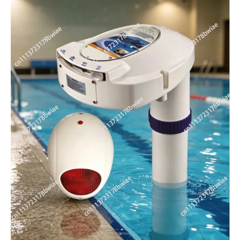 Solar-powered pool drowning alarm - outdoor pool child drowning detection and warning system