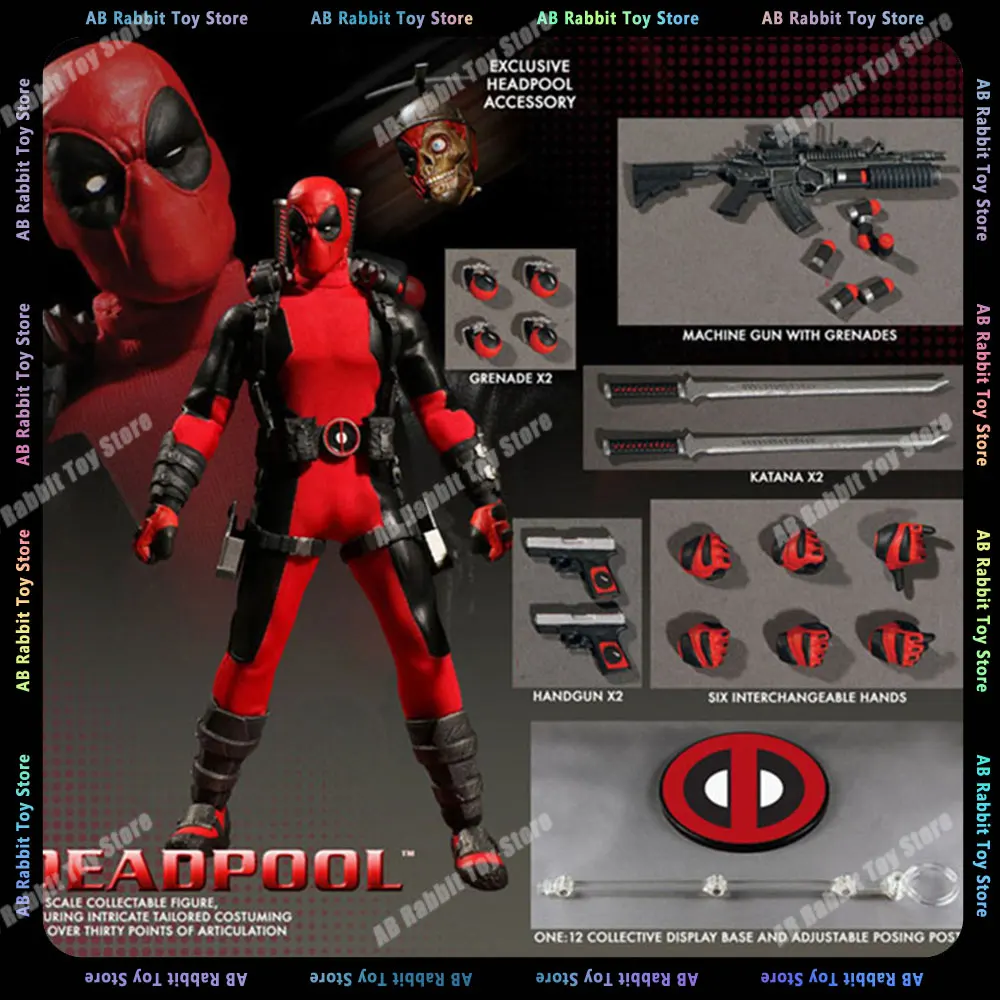 

Mezco 6-Inch Deadpool Wolverine Anime Figure 1st Generation Deadpool Action Figurine Deadpool Collection Ml Deadpool Statue Toys