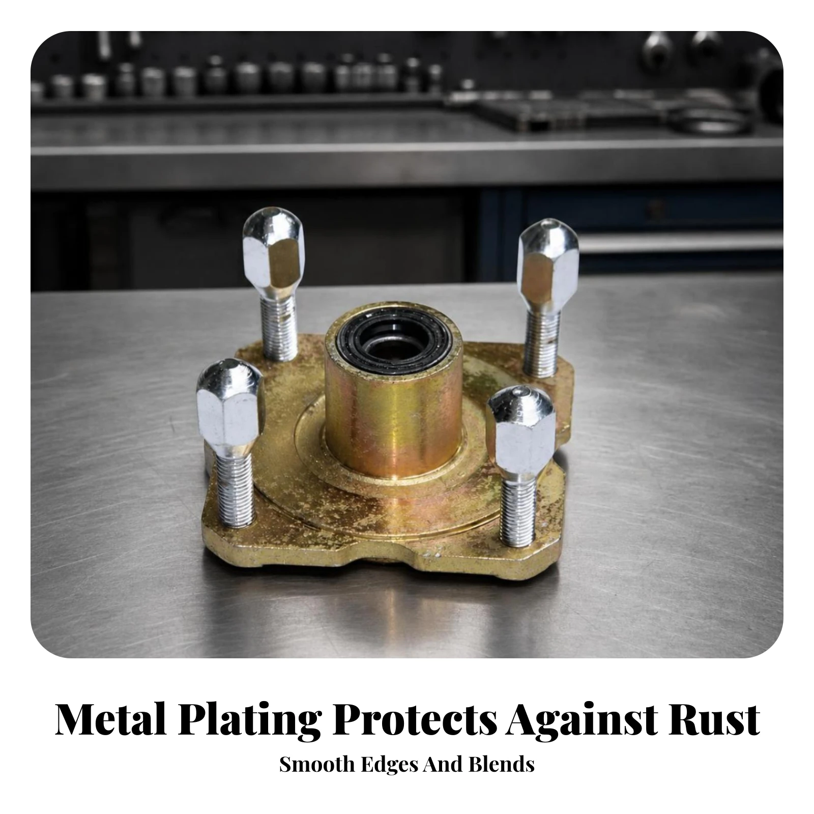 Flange Hub Seat with Sealed Bearing Stainless Steel Four-Hole Flange Hub Axle Bearing Housing Durable Hardware Solid