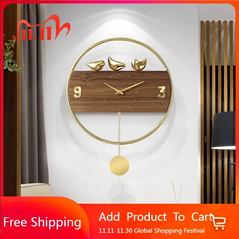 

Modern Bathroom Wall Clock Digital Living Room Mechanism Korean Vintage Korean Clock Wall Fashion Reloj De Pared Home Decoration
