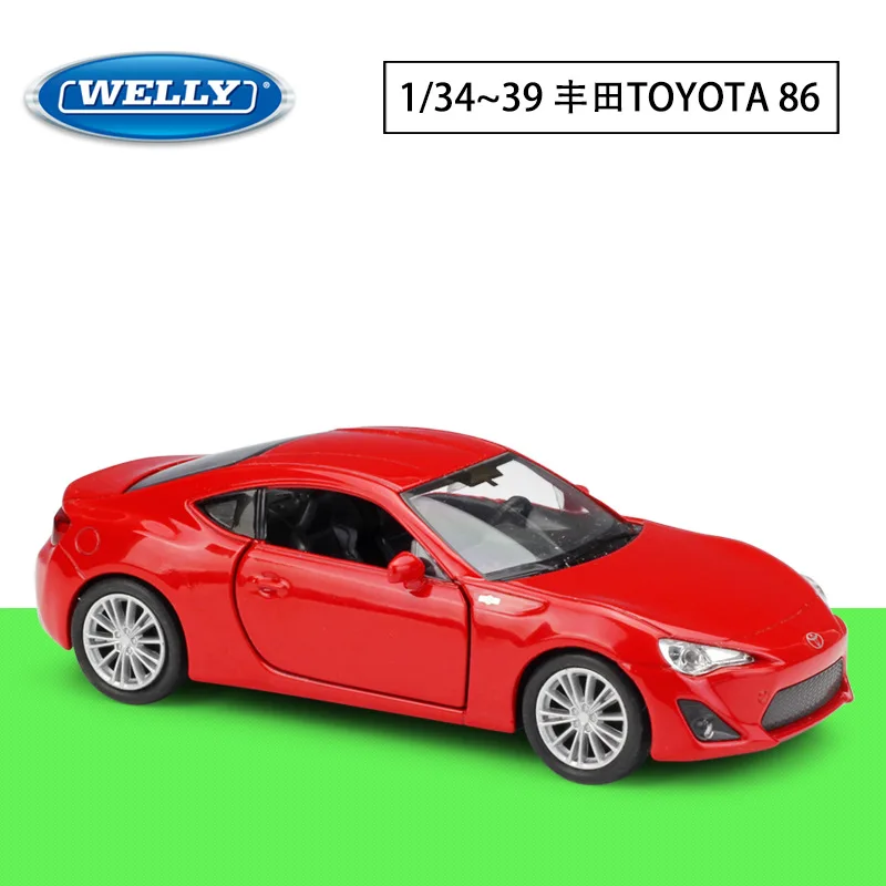 

Модель автомобиля WELLY 1:36 TOYOTA 86, литый под давлением, имитация сплава, фиксатор, модели игрушек, хобби, коллекционные украшения, детские подарки
