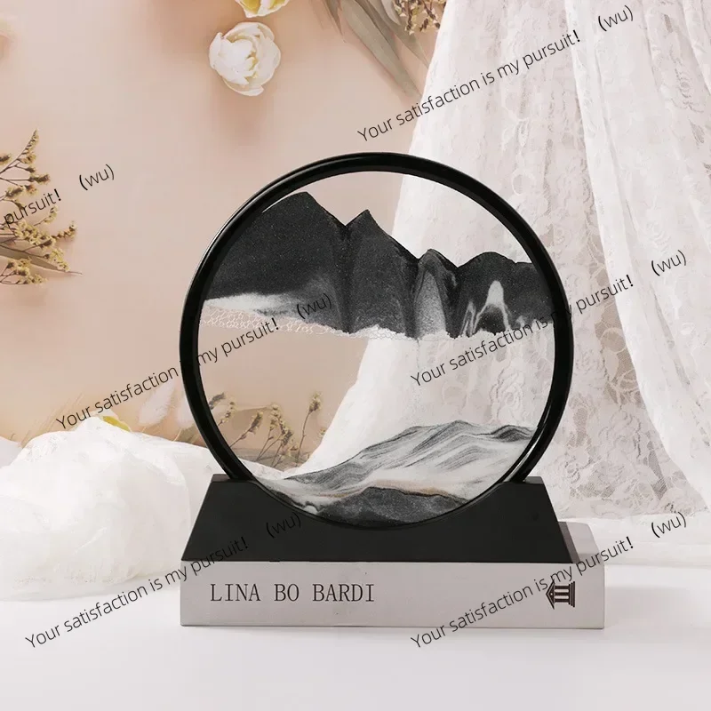 Sandscape mobile picture frame quicksand, 3D dynamic liquid dynamic, office home decoration gifts