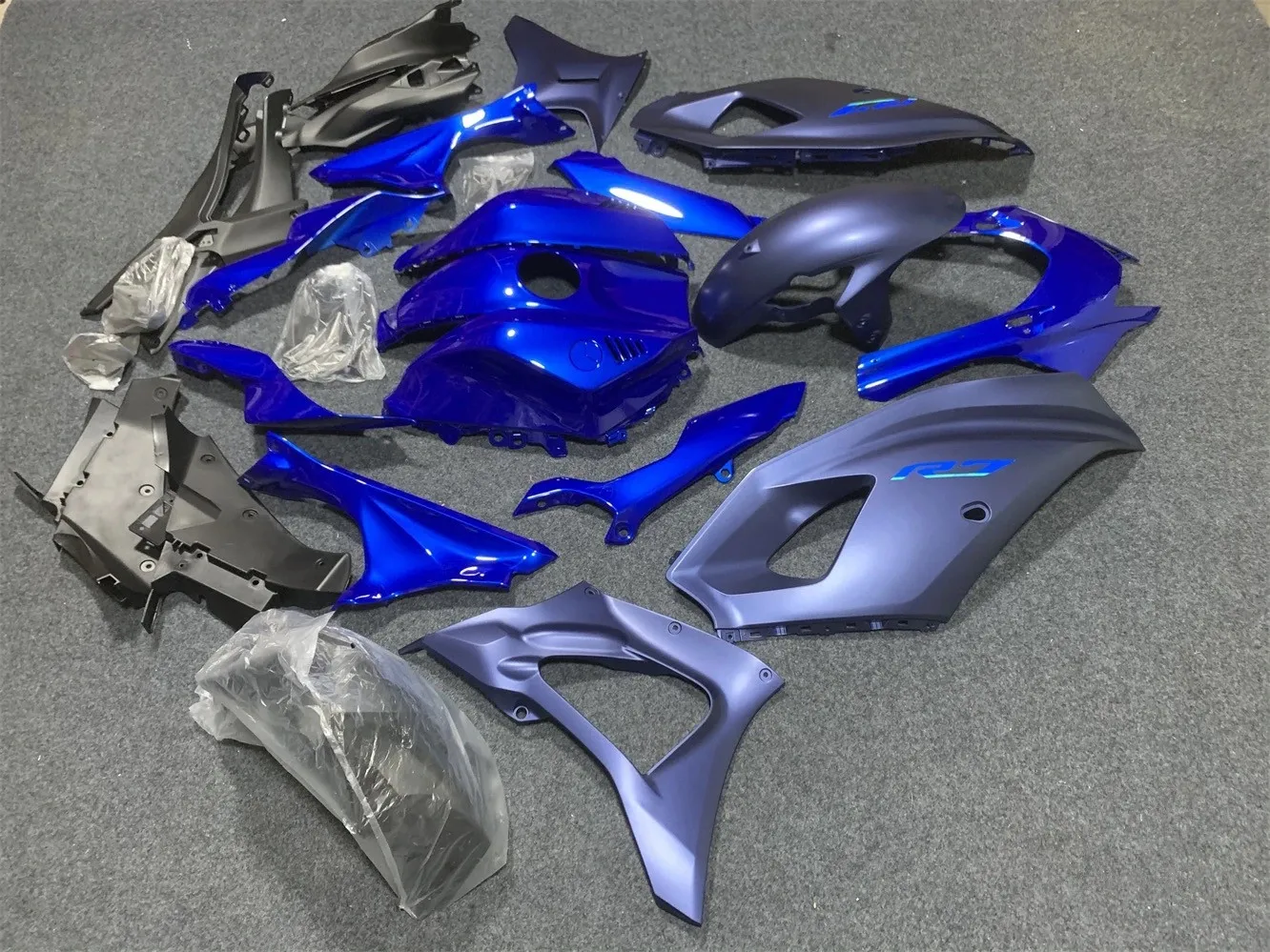 Motorcycle fairing fits for Yamaha YZF-R7 22 23 YZF700 2022 2023Years fairing Full car shell motorcycle housing Blue Black