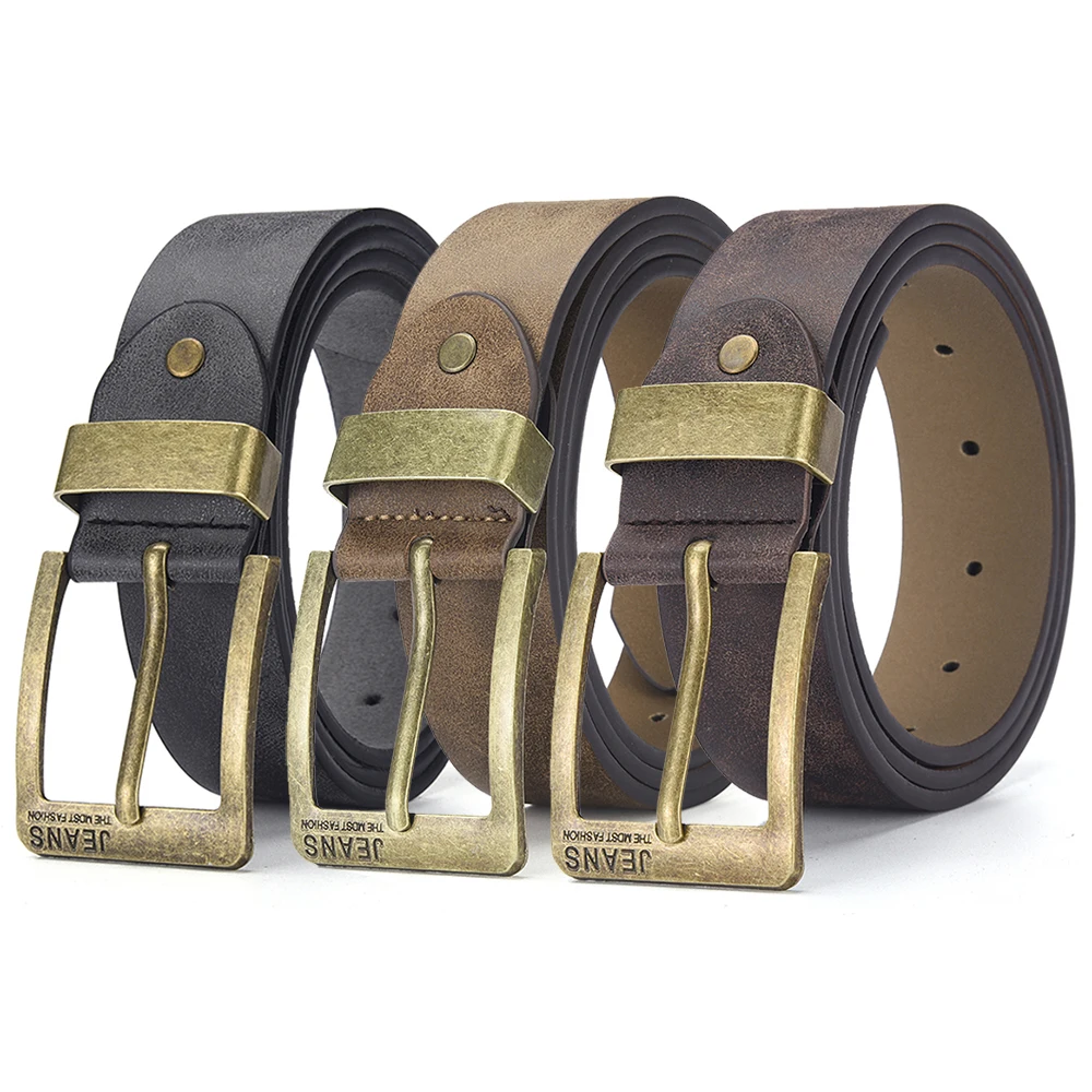 جديد الرجال عالية الجودة بولي حزام حزام جلد دبوس معدني مشبك حزام الترفيه الأعمال حزام المألوف الذكور الإكسسوارات مصمم حزام