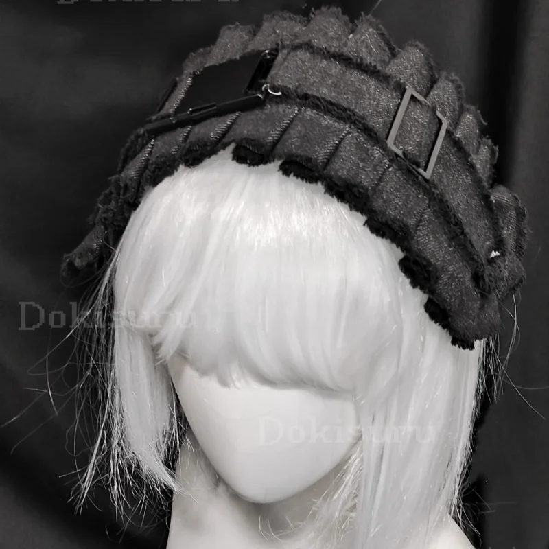 Bandeau en Denim fonctionnel pour fille, sous-culture originale, sport foncé, Punk Y2K, pince à cheveux, accessoire pour cheveux Cosplay de demoiselle d'honneur Lolita