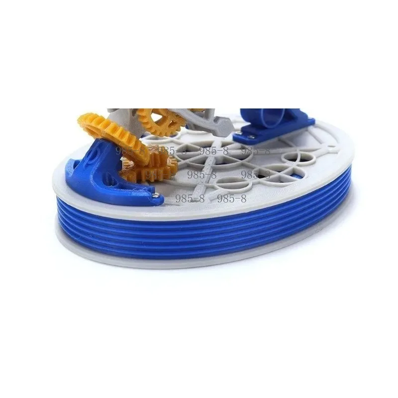 Desktop Gear Assembly Clock With 3D Printing Craft, Built-In Dual-Axis Tourbillon And Power Pendulum, Classic Mechanical Princip