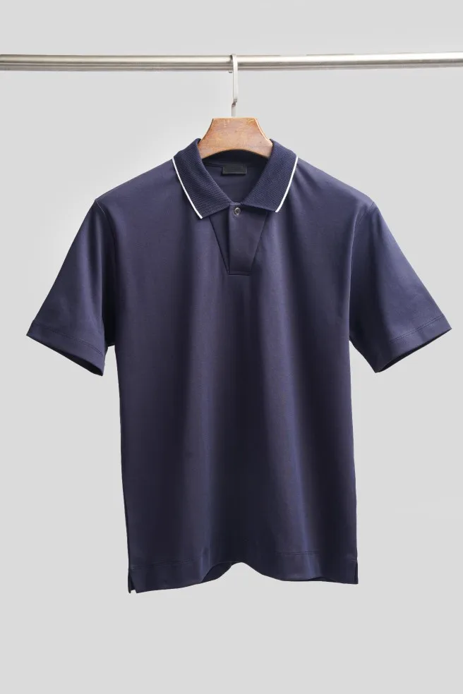  men's old money style summer new arrival pique cotton fashion breathable moisture-wicking polo shirt