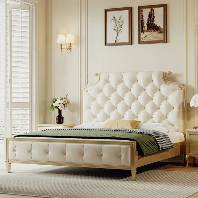 American Princess Luxury Double Bed Frame Storage Pretty Villa Princess Bed King Size Camas De Dormitorio Bedroom Set Furniture