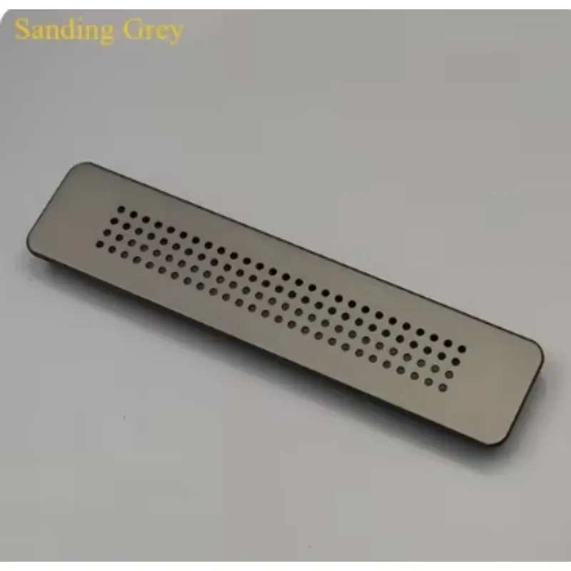 2Pcs Aluminum Rectangle Furniture Air Grille Ventilation Cover With Honeycomb Holes Pattern For Closet Cupboard