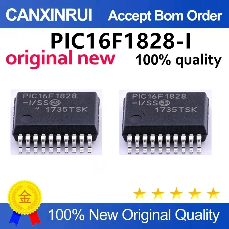 （5pcs-10pcs）Brand new original patch PIC16F1828-I/SS PIC16F1828 SSOP20 microcontroller chip