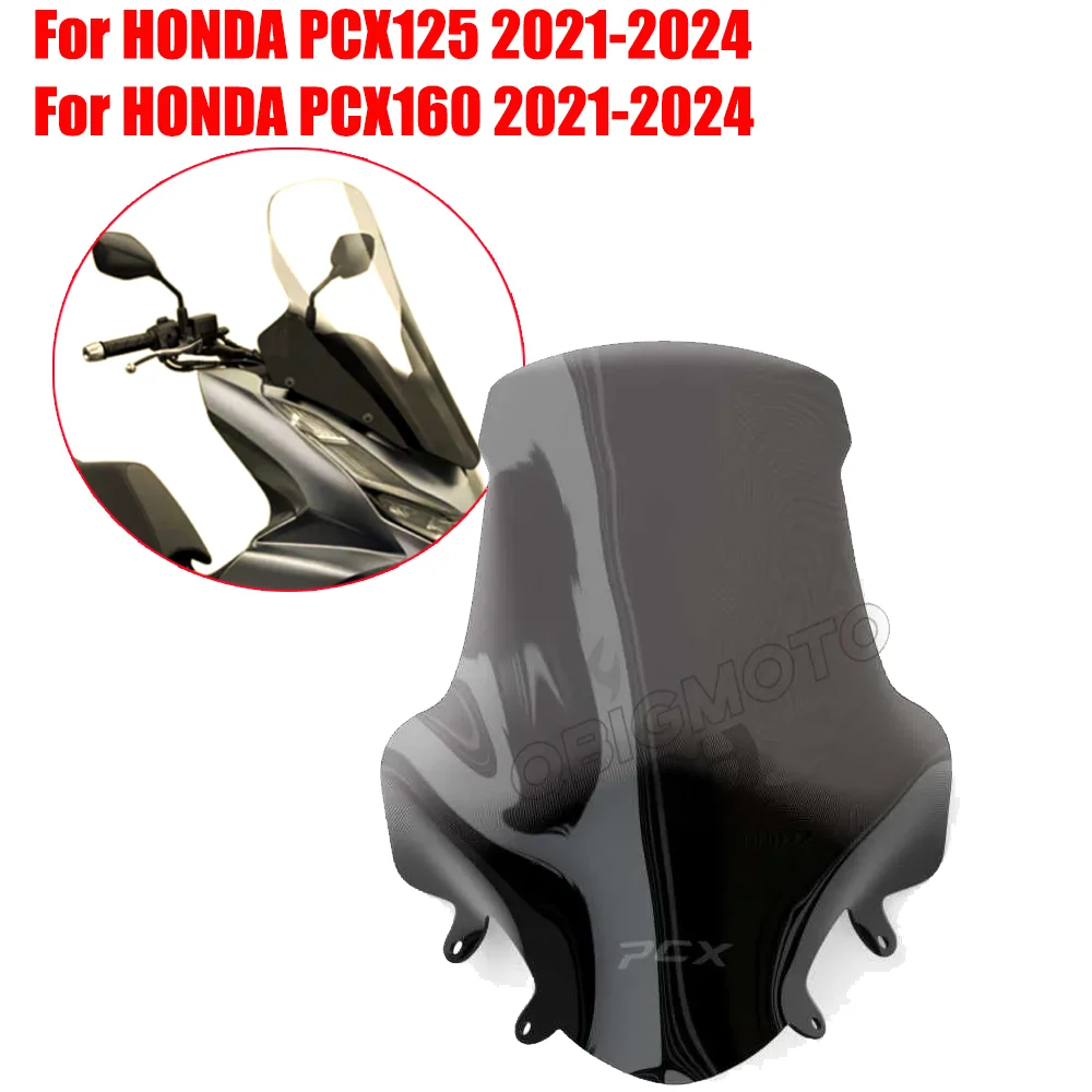 Parabrezza Moto PCX 160 125, Deflettore Vento a Doppia Bolla per HONDA PCX125 PCX160 2021 2022 2023 2024