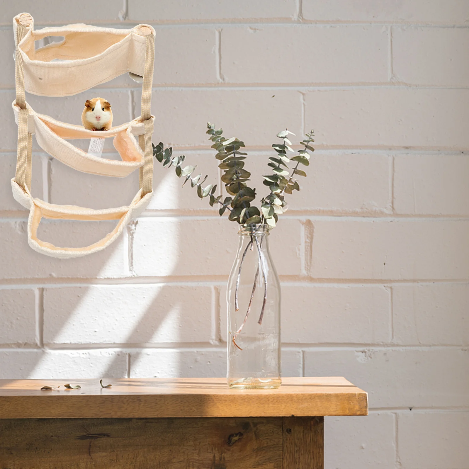 

Hammock Hanging Bed Small Animal Yellow Warm Bed House Cage Nest for Hamster Chinchilla Rat Gerbil Winter Supplies