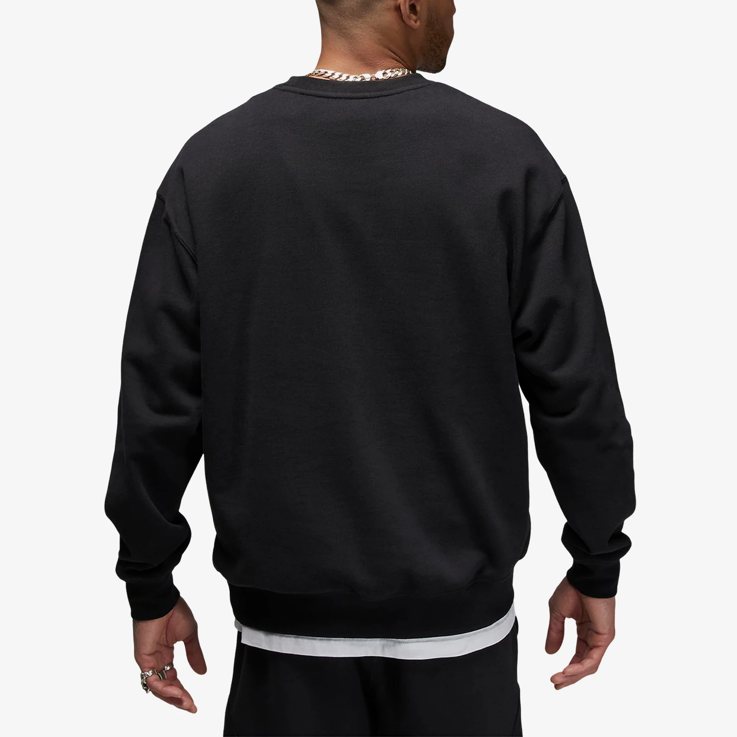 Nike genuine Jordan men's casual thin fleece warm round neck sports sweatshirt FB6935-010