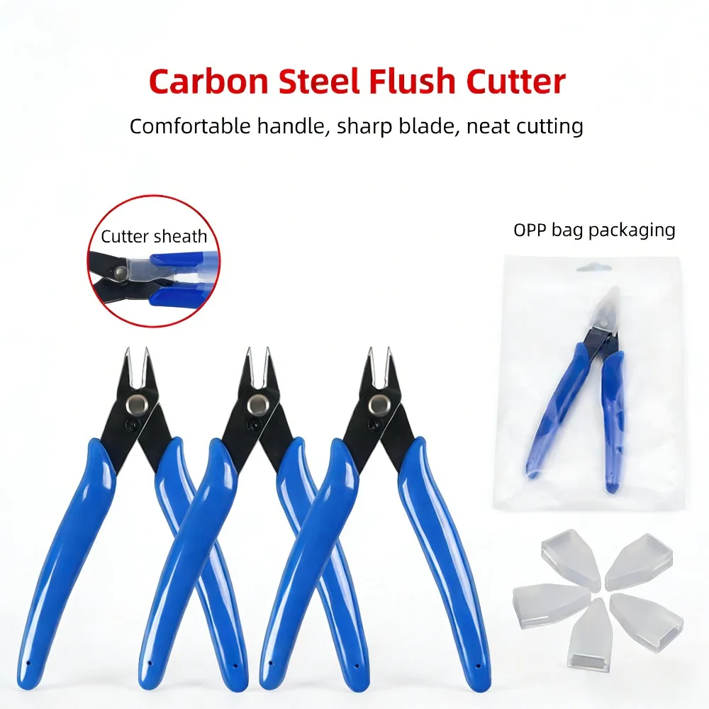 alicate-de-eletricista-azul-170mm-alicate-de-corte-diagonal-para-eletronica-diy-cortador-de-fios-pecas-para-impressora-3d