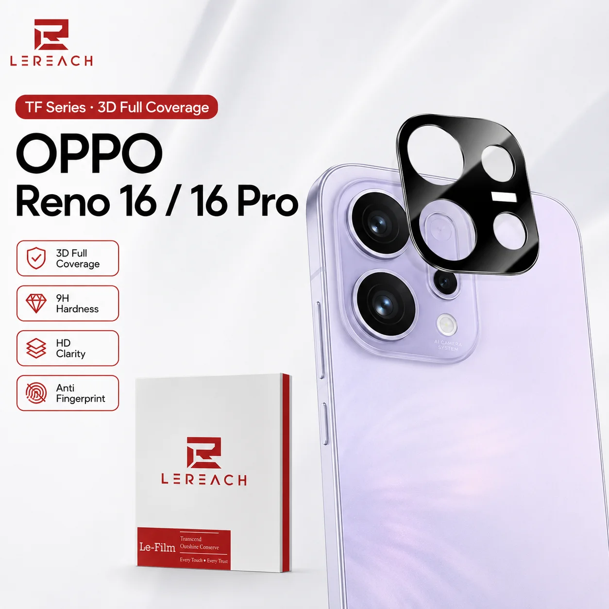 Camera Lens Glass For OPPO Reno 16 Pro Reno16 Global Protector Film Ultra-thin Anti-Shatter LS3008