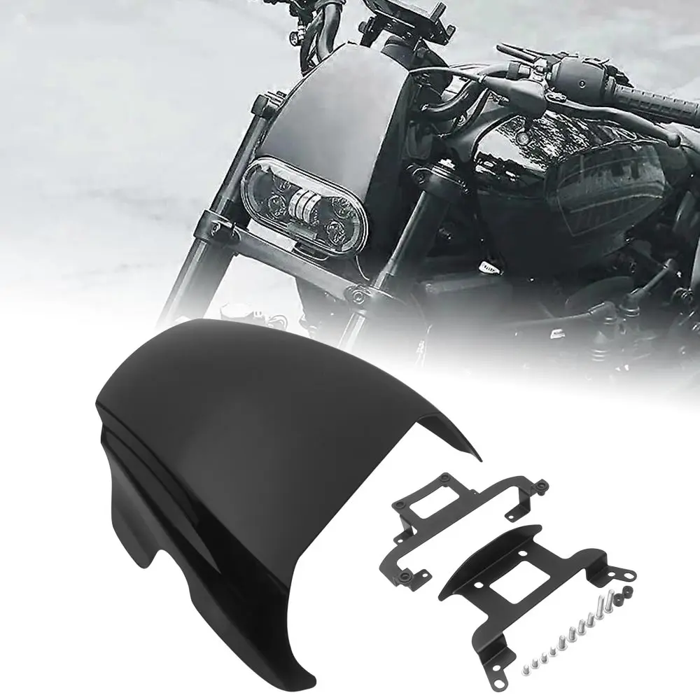 Front Headlight Fairing Mask-Cowl For Harley Sportster S RH1250S 2021-2026 Headlamp Cover Aluminum Gloss Black Motorcycle Parts