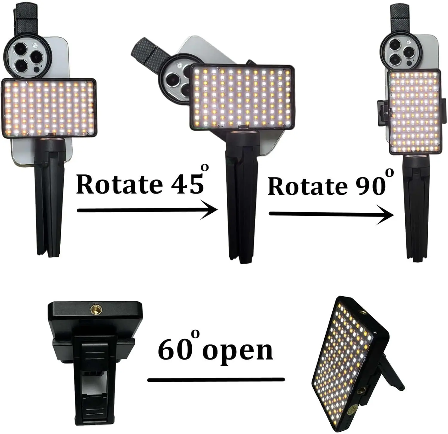 Narkasy 120 LED Beads Tattoo Polarizing Filter Light With 52mm Cpl Cellphone Lens Tattoo Vision Polarizing Glasses Photography