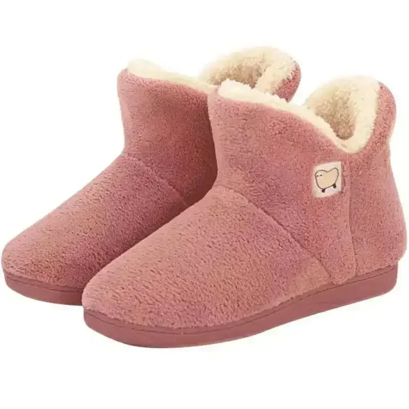 Female 2024 Winter Cotton Slippers Sheepskin Woman Shoes Natural Fur Women Warm Indoor Soft Wool Lady House Footwear