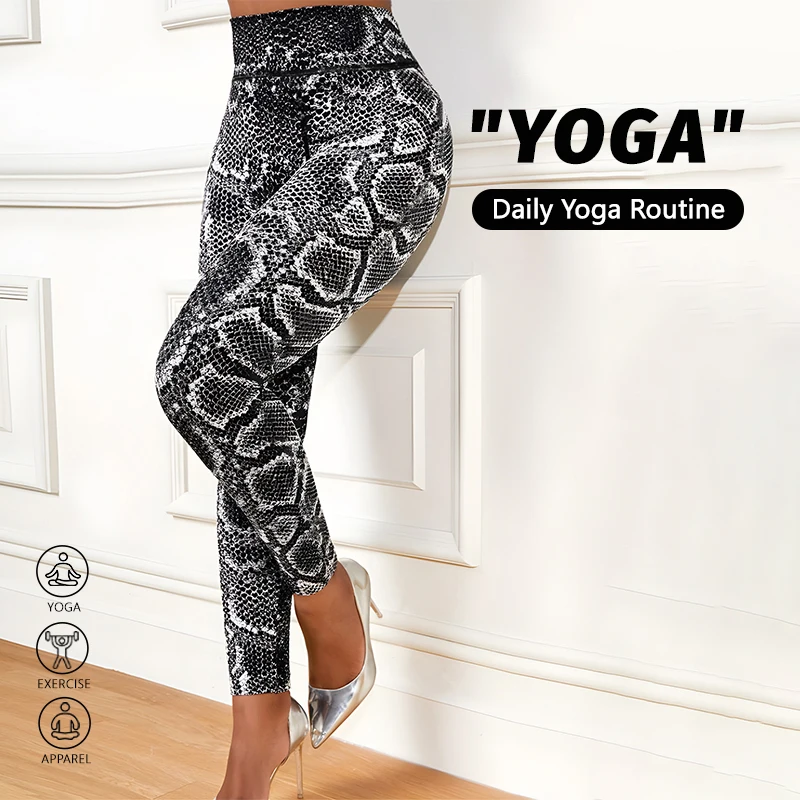 

Yoga Print pants Leggings Women Sport Tights Leggings Fitness High Waist Pants Gym Clothing Workout Athleisure Running Leggings
