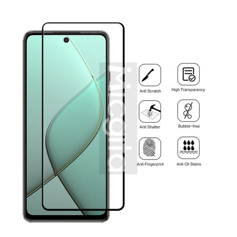 Full Glue Screen Protector For Tecno Spark 20 Pro 5G Glass 6.78\