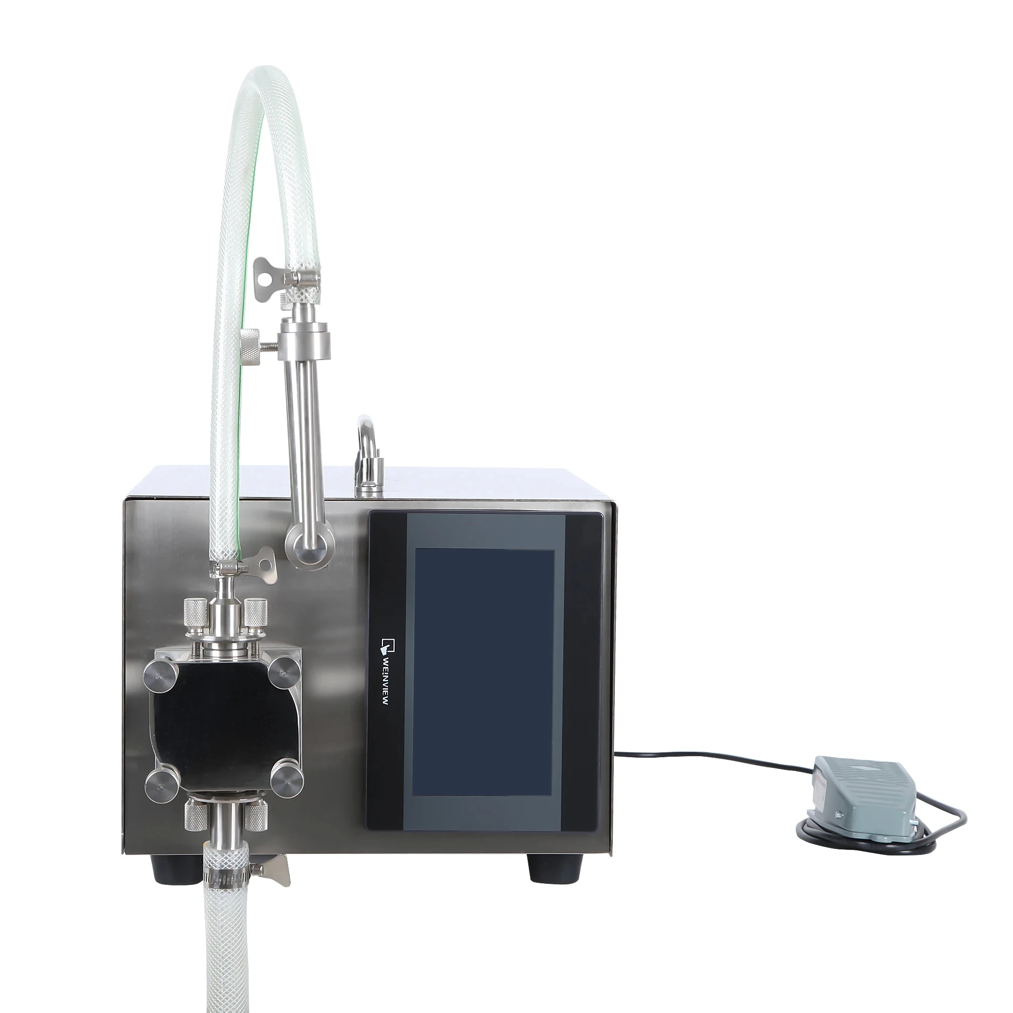 Automatic The ONE Manual Single Head Liquid Filling Machine For Liquid Milk Orange Juice With Motor And Oil Filling Material