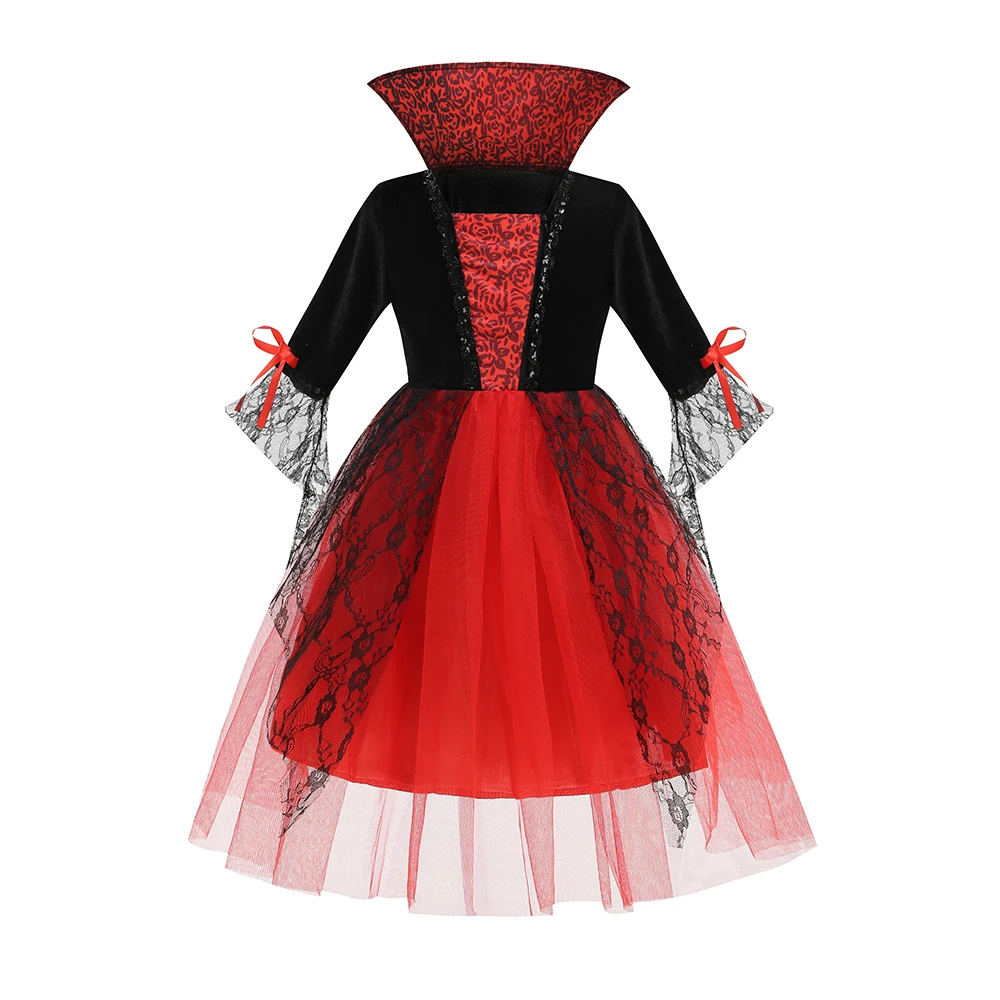 女の子ハロウィンコスプレドレスアップ子供ゴースト花嫁ゴシック - Baby Clothing Europe のレビューと価格