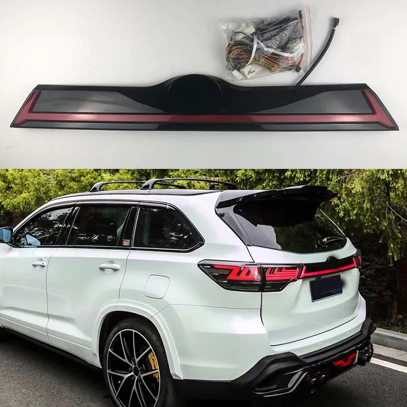 Pop For Highlander 15-19 Turn Signal Width Through Light New Modification Taillight Trunk Streamer Taillight LED Lamps