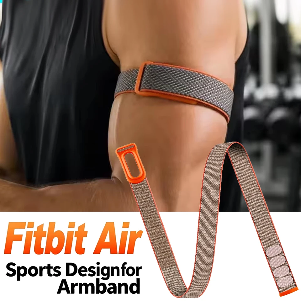 Für Google Fitbit Air Bicep Armband Sport Fitness Tracker Nylon gewebtes, atmungsaktives Band, verstellbarer Riemen für Fitbit Air Running
